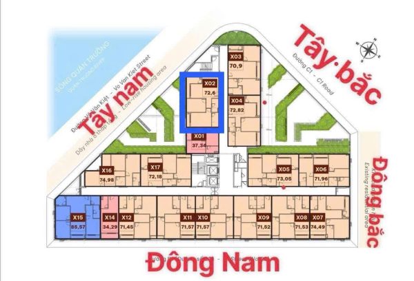 BÁN CĂN CHUNG CƯ CT2 VCN PHƯỚC LONG 72,6m2, GIÁ 3,750 tỷ. Mã X02