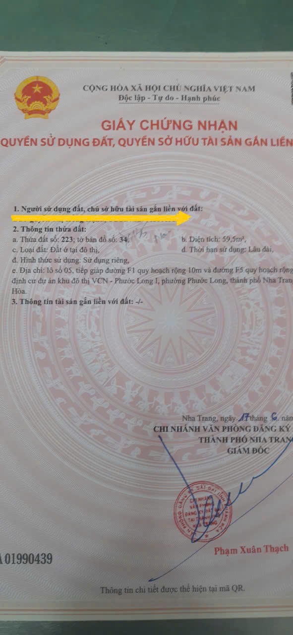 Bán Lô Góc TĐC VCN Phước Long 1, Phường Nam Nha Trang - Ảnh 3