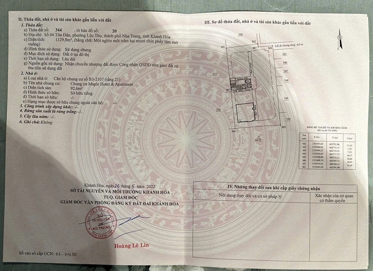 Bán căn góc căn hộ Biển Maple view xéo biển. - Ảnh 3