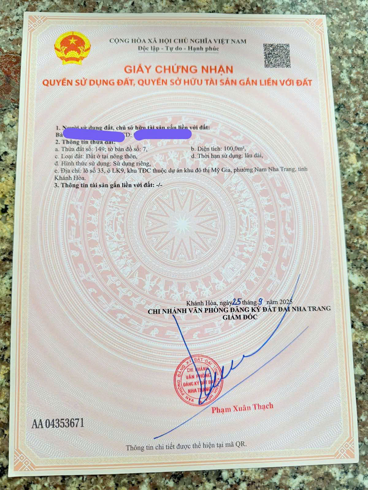 Bán lô TĐC Mỹ Gia đường số 9 18m - Ảnh 2