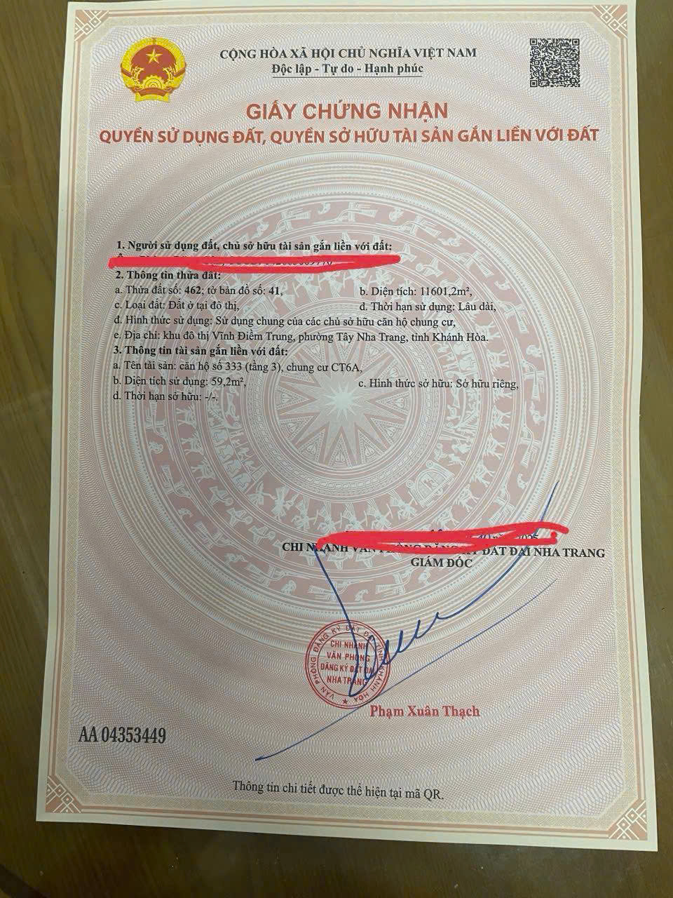 Bán căn hộ CT6 - Vĩnh Điềm Trung. View Đông Bắc - Giá chỉ 2 tỷ 460 - Ảnh 4